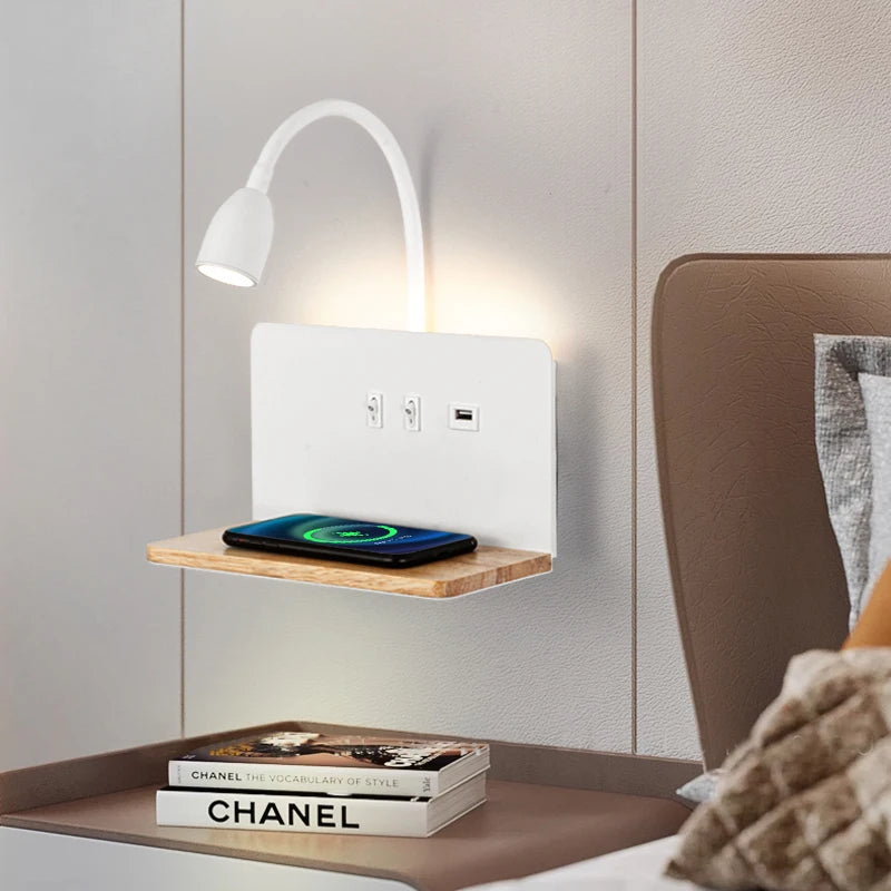 Minimalist Wall Sconce for Bedroom - Space-Saving Design & Directional Ambient Glow