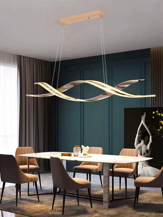 Minimalist Pendant Chandelier for Dining Room - Geometric design