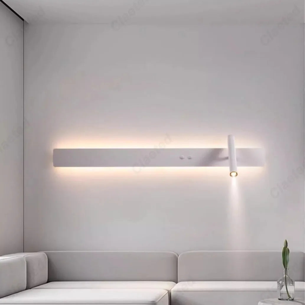 Minimalist Wall Sconce for Bedroom - Space-Saving Design & Directional Ambient Glow