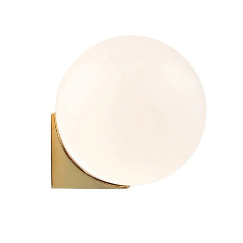 Minimalist Wall Sconce for Living Room - Glass shade