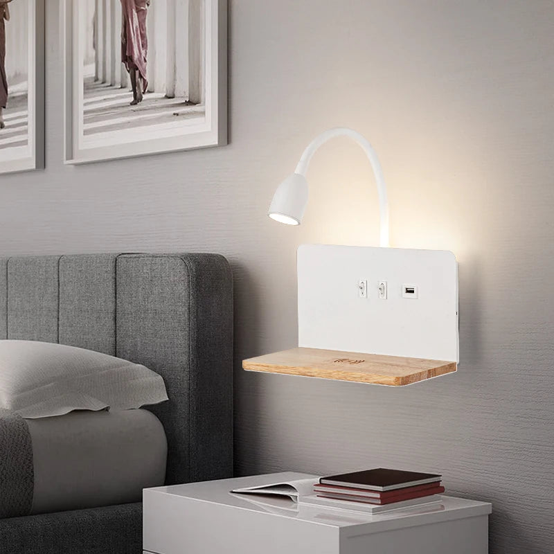 Minimalist Wall Sconce for Bedroom - Space-Saving Design & Directional Ambient Glow