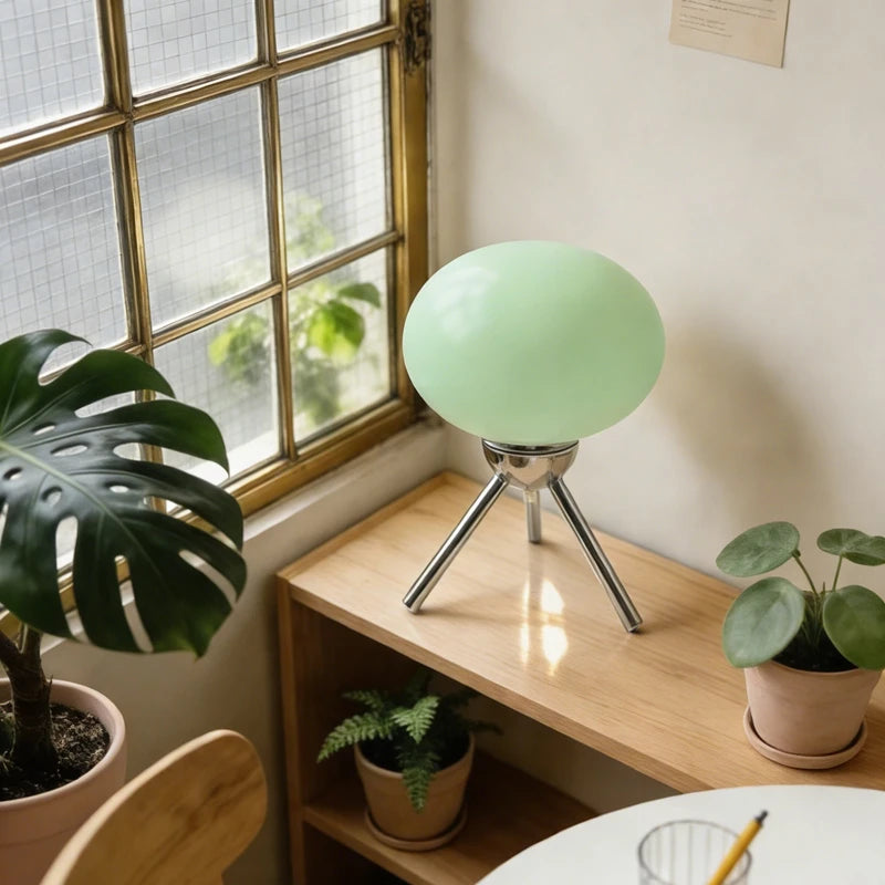 Modern Table Lamp for Bedroom - Glass shade
