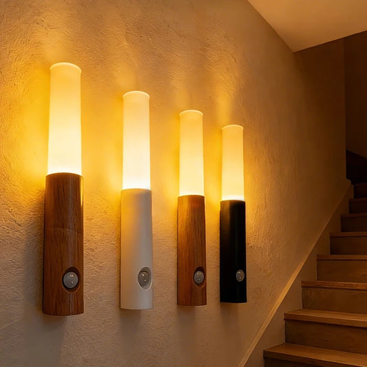 Modern Wall Sconce for Hallway - USB powered & Motion sensor activated