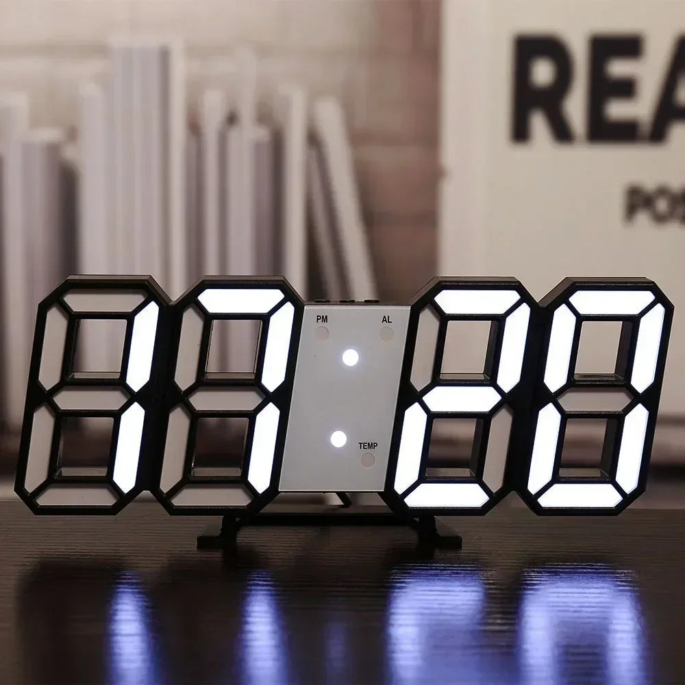 Modern LED Alarm Clock for Bedroom - Adjustable positioning