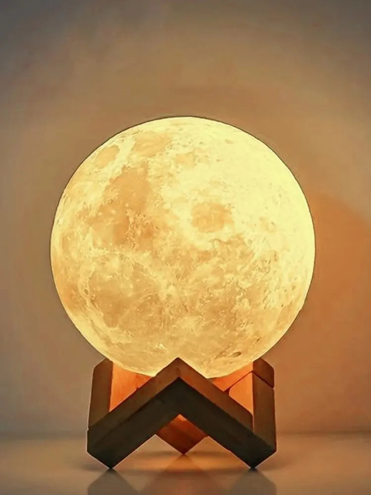Modern Moon Lamp for Bedroom - Soft Nightstand Glow & Thoughtful Gift Idea