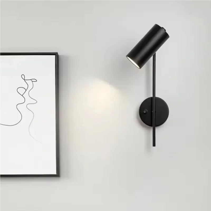 Minimalist Wall Sconce for Bedroom - Space-Saving Design & Directional Ambient Glow