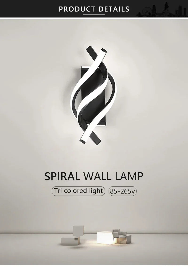 Modern Wall Sconce for Bedroom - Motion sensor activated