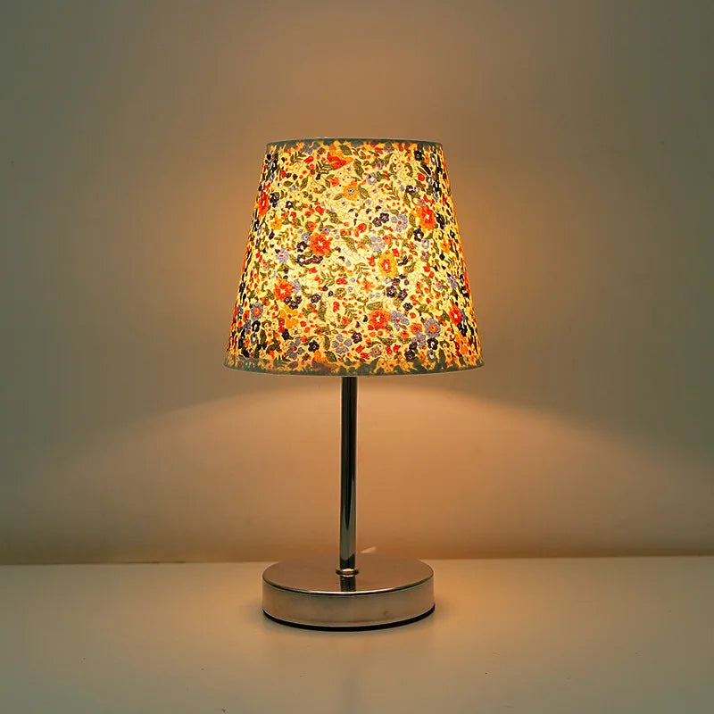 Modern LED Desk Lamp for Bedroom - USB powered & Natural wood finish