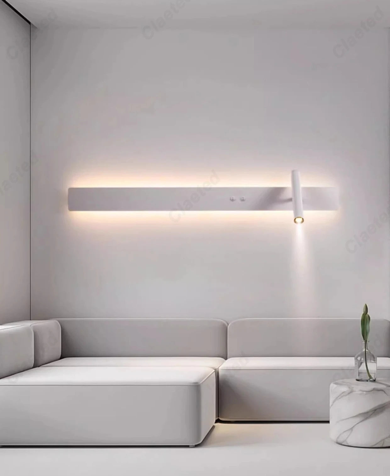 Minimalist Wall Sconce for Bedroom - Space-Saving Design & Directional Ambient Glow