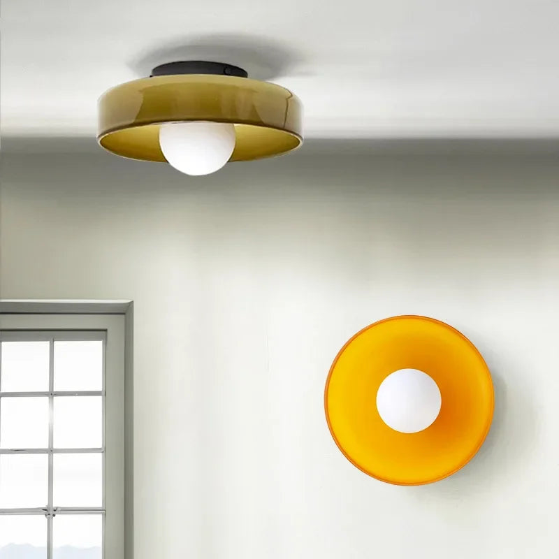 Minimalist Wall Light for Bedroom - Glass shade