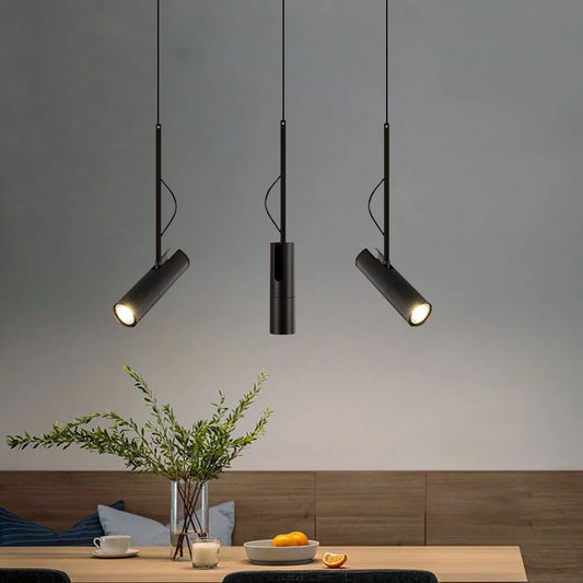 Minimalist Pendant Chandelier for Bedroom - Adjustable spotlights & GU10 spotlight fitting