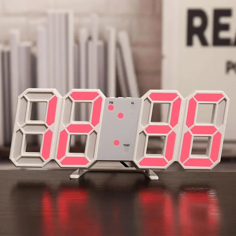 Modern LED Alarm Clock for Bedroom - Adjustable positioning