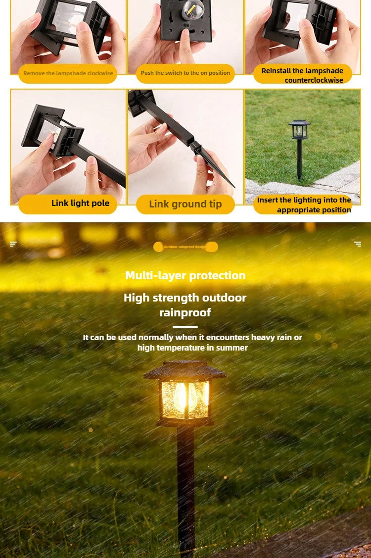 Modern Solar Outdoor Light for Garden - Solar powered
