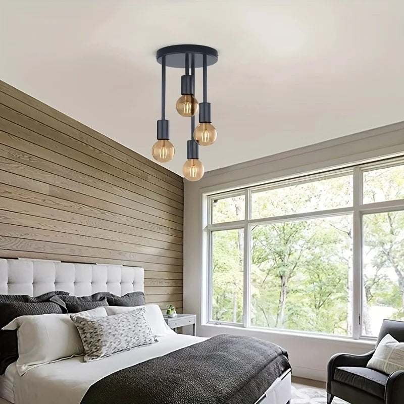Modern Pendant Chandelier for Bedroom - E27 bulb fitting