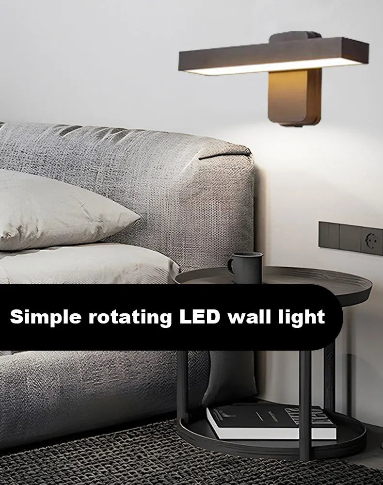 Minimalist Wall Sconce for Staircase - 360° rotating