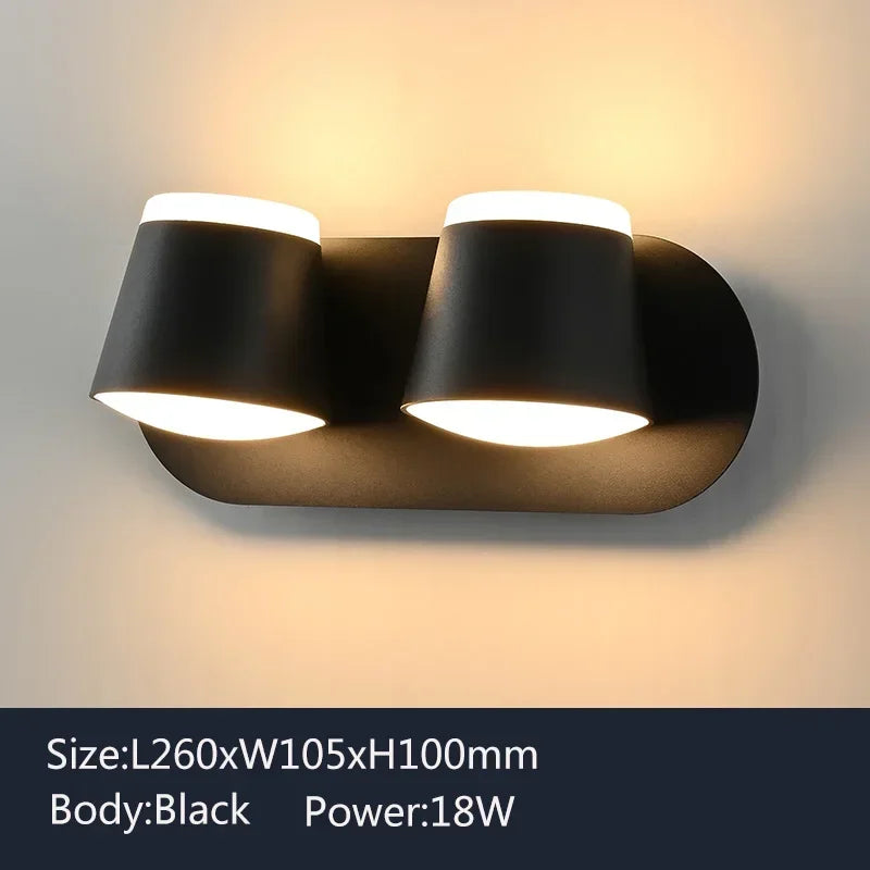 Minimalist Wall Sconce for Bedroom - Aluminum build