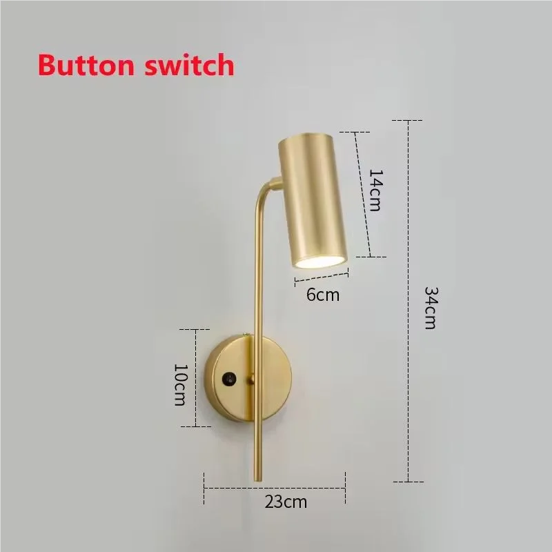 Minimalist Wall Sconce for Bedroom - Space-Saving Design & Directional Ambient Glow
