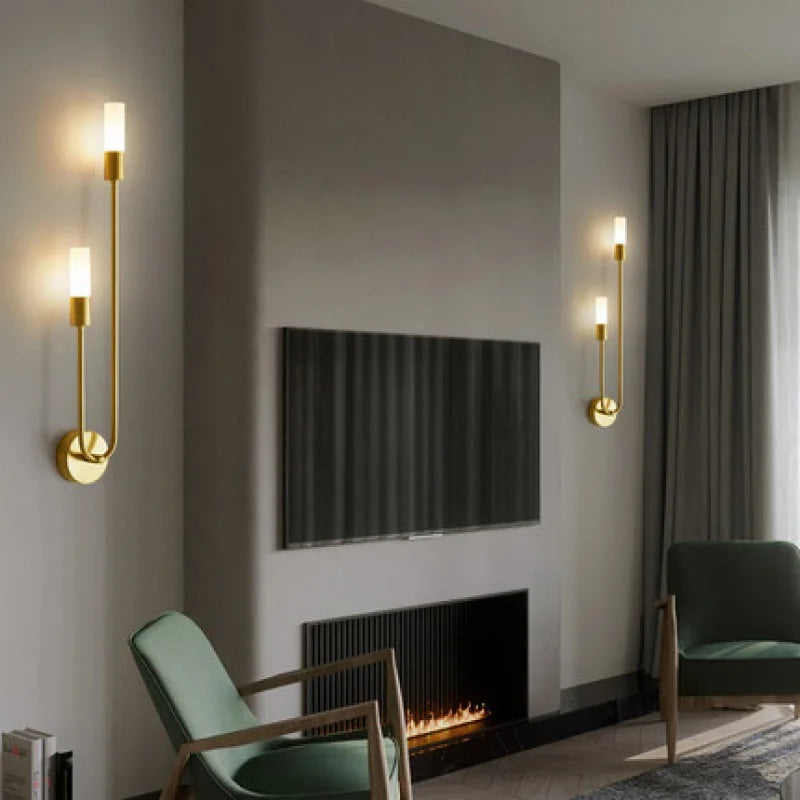 Minimalist Wall Sconce for Bedroom - Space-Saving Design & Directional Ambient Glow