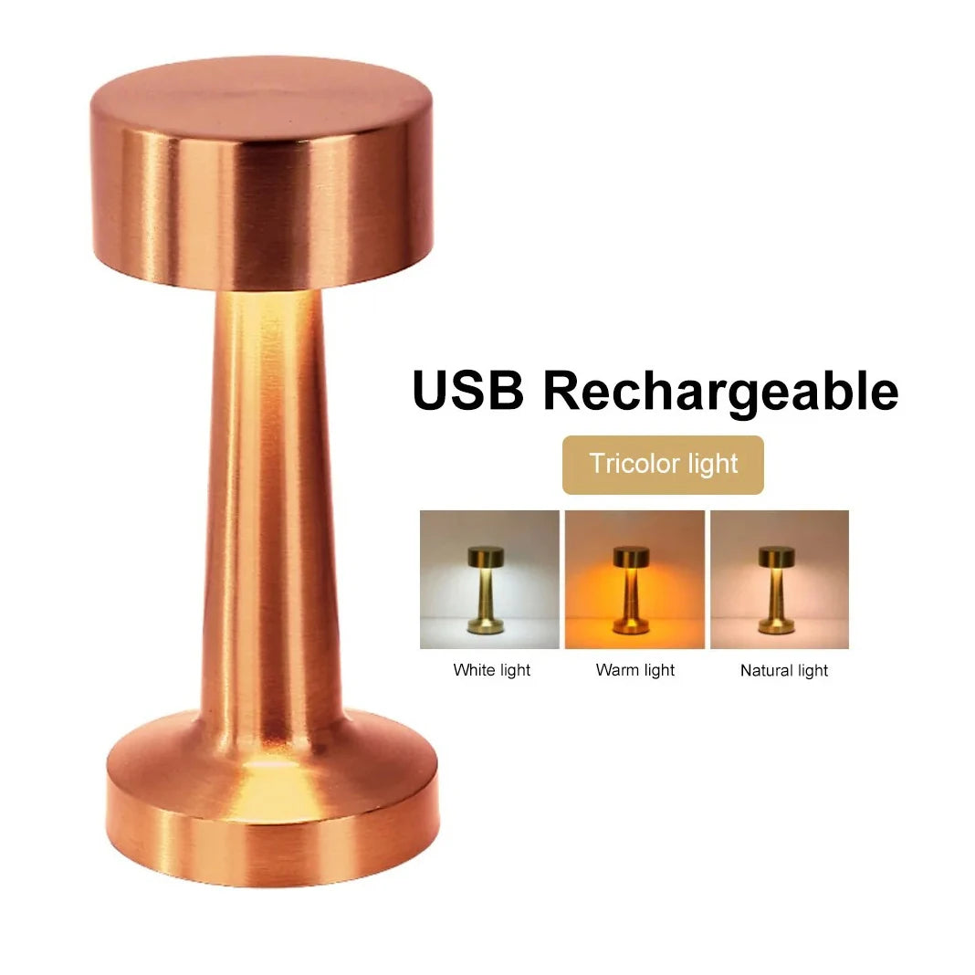 Modern LED Night Light for Home Bar - Rechargeable battery & Touch control