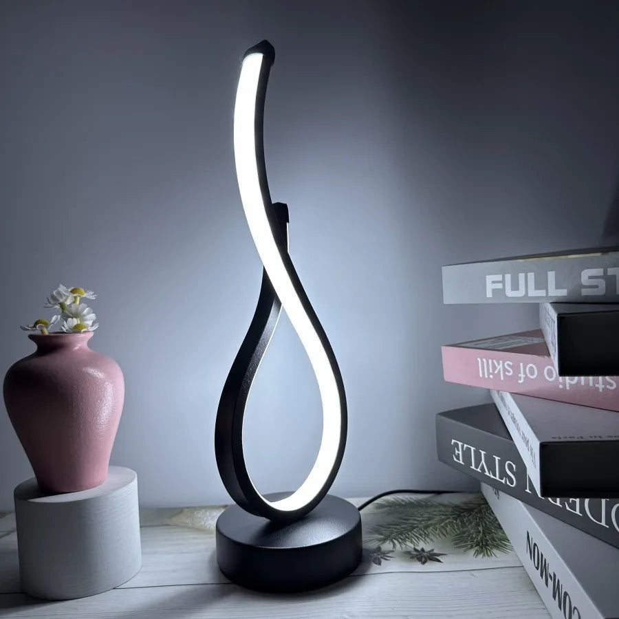 Modern LED Night Light for Bedroom - Gentle Nightstand Glow & Low-Glare Design