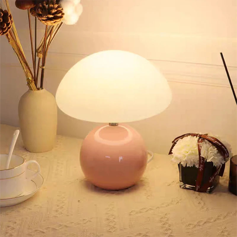 Nordic Table Lamp for Bedroom - Ceramic finish