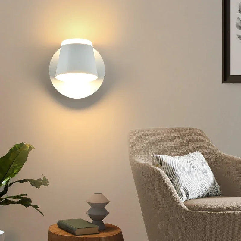 Minimalist Wall Sconce for Bedroom - Aluminum build