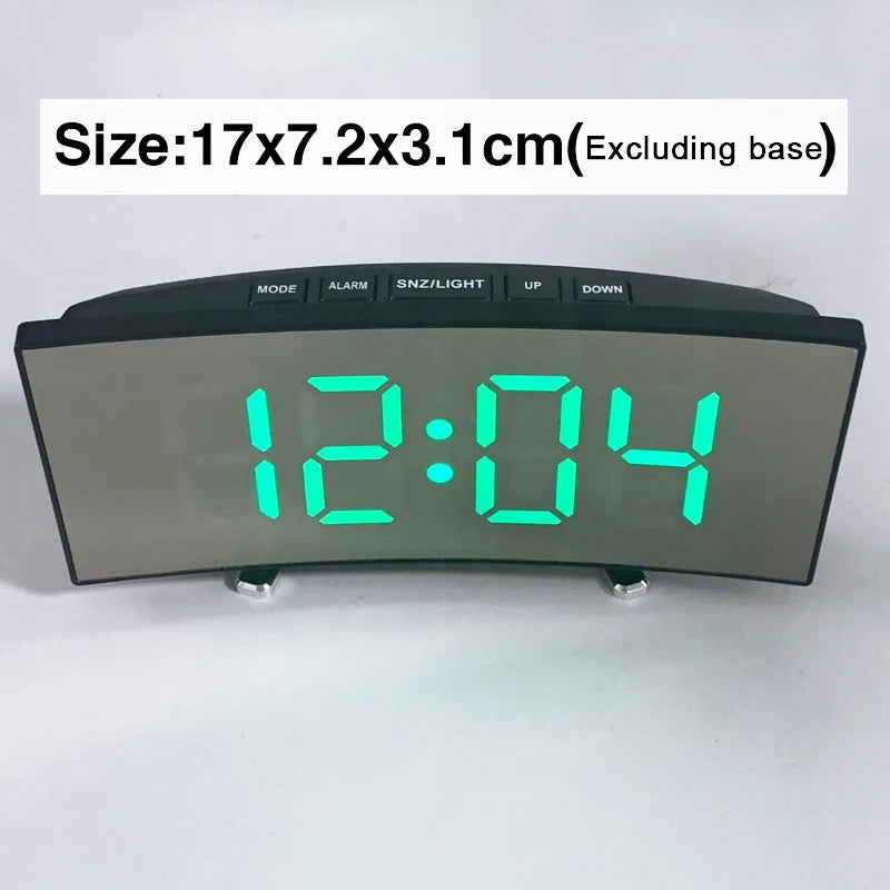 Modern LED Alarm Clock for Home - Easy-Read Large Display & Clean Minimalist Face
