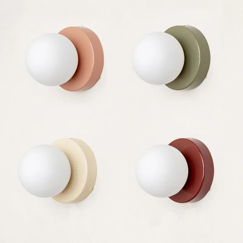 Modern Wall Sconce for Bedroom - Glass shade