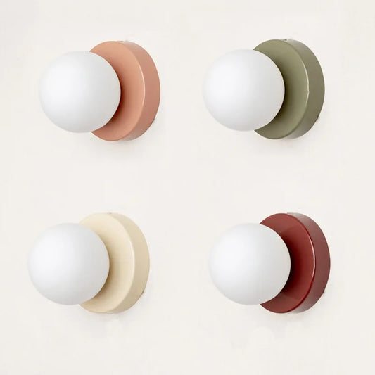 Modern Wall Sconce for Bedroom - Glass shade