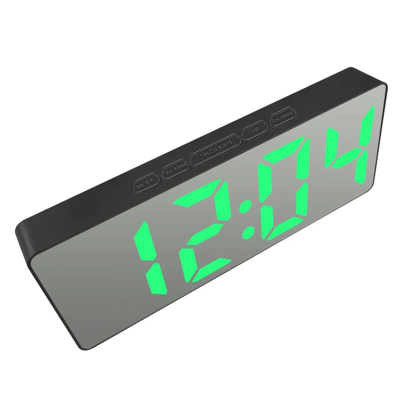 Modern LED Alarm Clock for Home - Easy-Read Large Display & Clean Minimalist Face