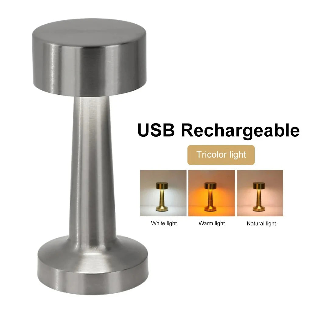 Modern LED Night Light for Home Bar - Rechargeable battery & Touch control