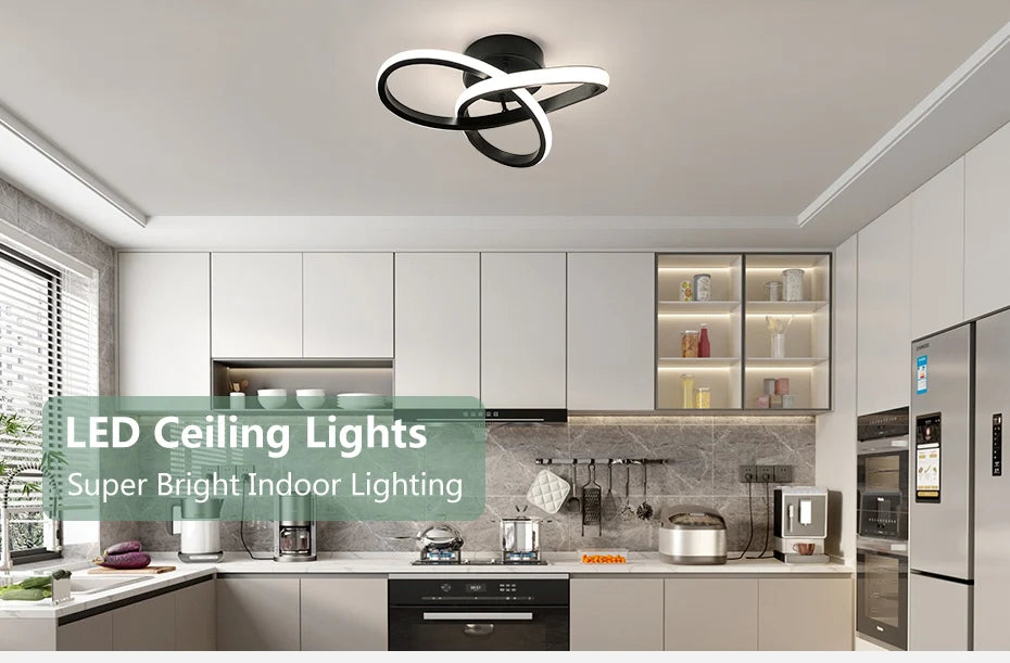Modern Pendant Chandelier for Bedroom - 3 color temperature modes