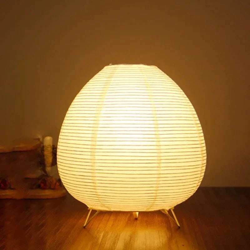Modern Table Lamp for Bedroom - Paper lampshade
