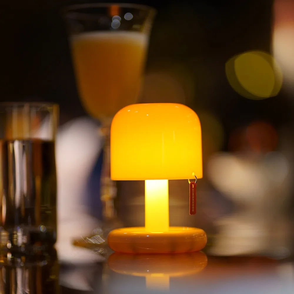 Modern LED Night Light for Bedroom - Rechargeable battery & USB powered