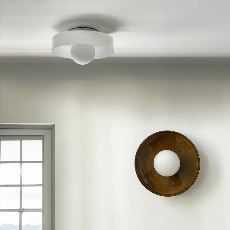 Minimalist Wall Light for Bedroom - Glass shade