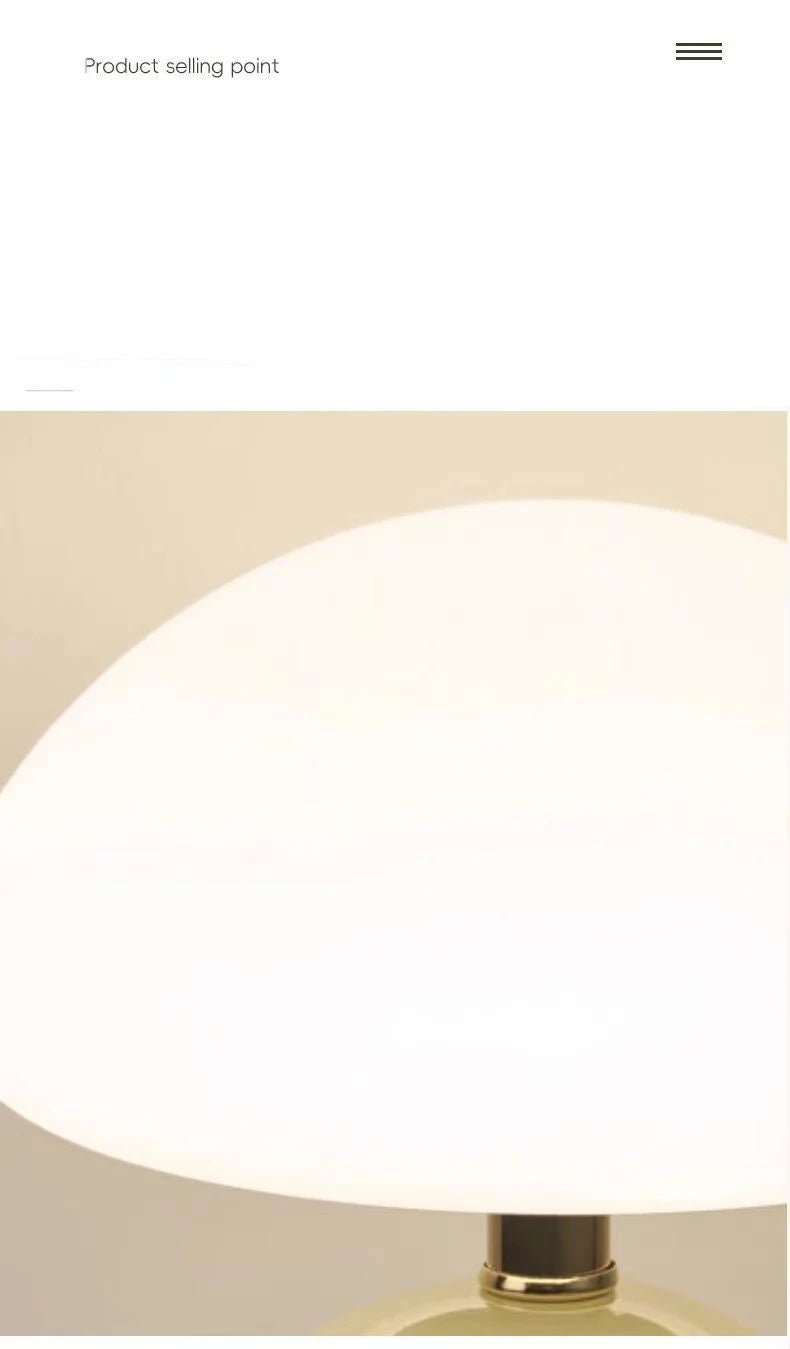 Nordic Table Lamp for Bedroom - Ceramic finish
