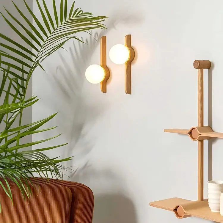 Minimalist Wall Sconce for Living Room - Spherical design