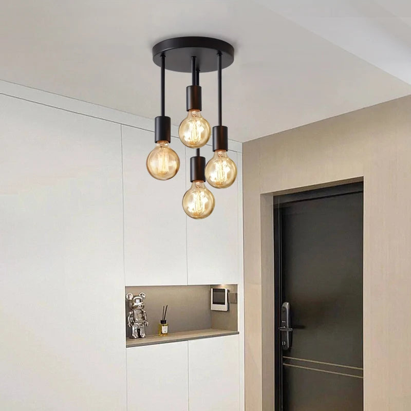 Modern Pendant Chandelier for Bedroom - E27 bulb fitting