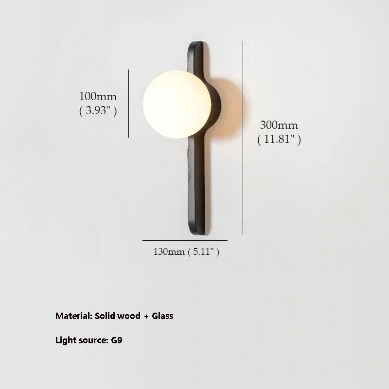 Minimalist Wall Sconce for Living Room - Spherical design