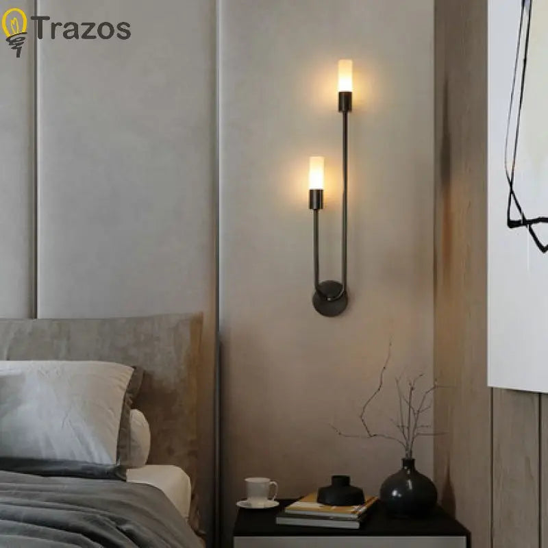 Minimalist Wall Sconce for Bedroom - Space-Saving Design & Directional Ambient Glow