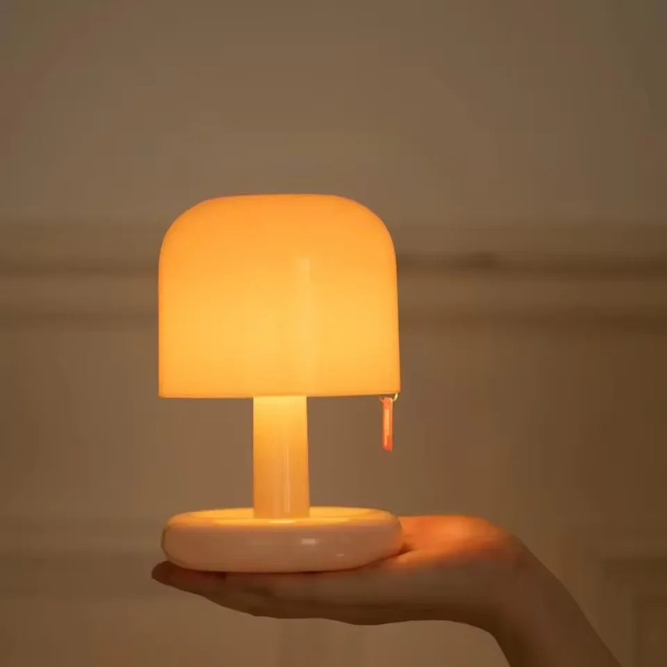 Modern LED Night Light for Bedroom - Rechargeable battery & USB powered
